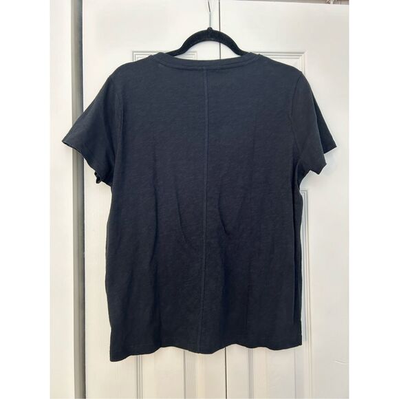 J. Crew NWT Girlfriend Crewneck Tee Black T-Shirt, Sz Large, MSRP $35 - Picture 8 of 10